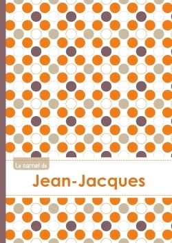 Picture of Le carnet de Jean-Jacques - Lignes, 96p, A5 - Ronds Orange Gris Violet