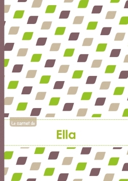 Picture of Le carnet d'Ella - Lignes, 96p, A5 - Pe´tales Vert Taupe Gris