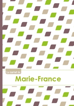 Image de Le carnet de Marie-France - Lignes, 96p, A5 - Pe´tales Vert Taupe Gris