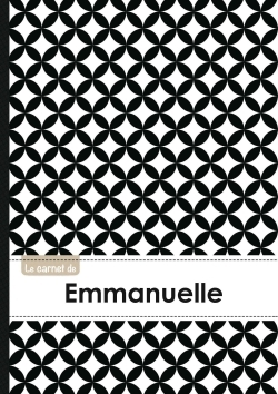 Image de Le carnet d'Emmanuelle - Lignes, 96p, A5 - Ronds Noir et Blanc