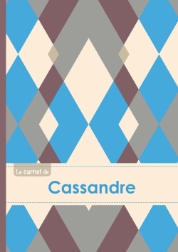 Image de Le carnet de Cassandre - Lignes, 96p, A5 - Jacquard Bleu Gris Taupe