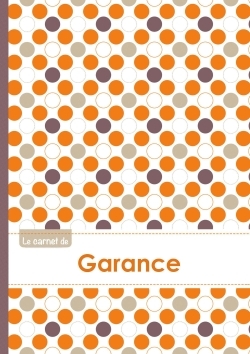 Image de Le carnet de Garance - Lignes, 96p, A5 - Ronds Orange Gris Violet