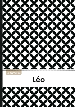 Image de Le carnet de Léo - Lignes, 96p, A5 - Ronds Noir et Blanc