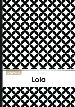 Image de Le carnet de Lola - Lignes, 96p, A5 - Ronds Noir et Blanc