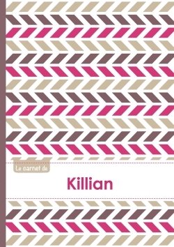 Picture of Le carnet de Killian - Lignes, 96p, A5 - Motifs Violet Gris Taupe