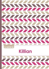 Picture of Le carnet de Killian - Lignes, 96p, A5 - Motifs Violet Gris Taupe