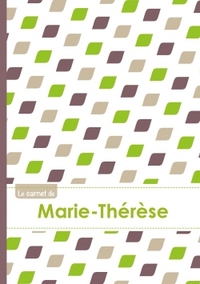 Image de Le carnet de Marie-Thérèse - Lignes, 96p, A5 - Pe´tales Vert Taupe Gris