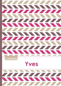 Picture of Le carnet d'Yves - Lignes, 96p, A5 - Motifs Violet Gris Taupe