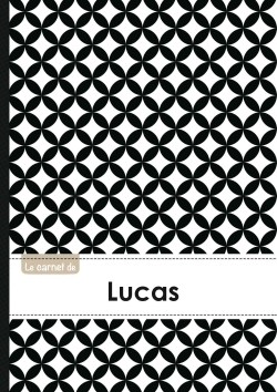 Picture of Le carnet de Lucas - Lignes, 96p, A5 - Ronds Noir et Blanc