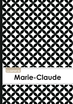 Picture of Le carnet de Marie-Claude - Lignes, 96p, A5 - Ronds Noir et Blanc