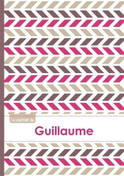 Picture of Le carnet de Guillaume - Lignes, 96p, A5 - Motifs Violet Gris Taupe