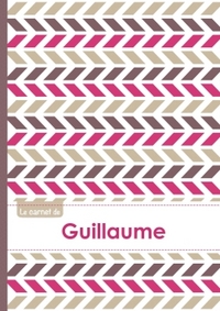 Picture of Le carnet de Guillaume - Lignes, 96p, A5 - Motifs Violet Gris Taupe