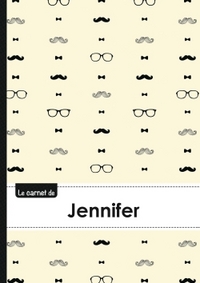 Picture of Le carnet de Jennifer - Lignes, 96p, A5 - Moustache Hispter