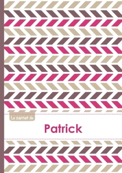Picture of Le carnet de Patrick - Lignes, 96p, A5 - Motifs Violet Gris Taupe