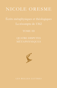Image de Écrits métaphysiques et théologiques
