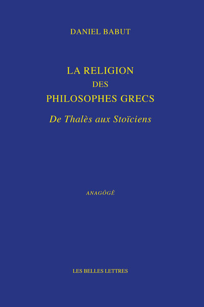 Picture of La Religion des philosophes grecs
