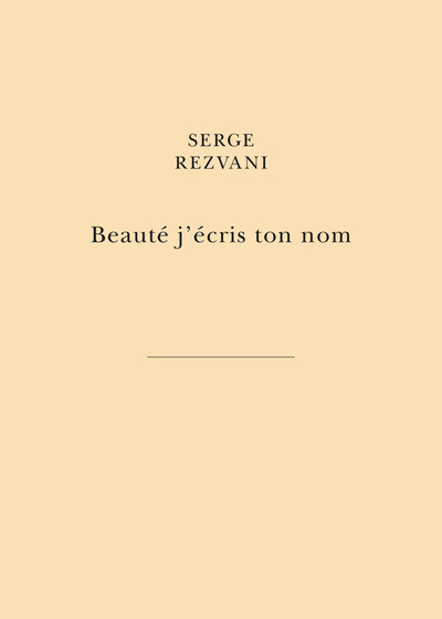 Picture of Beauté j’écris ton nom