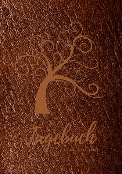 Picture of Tagebuch für Männer und Frauen - A5 liniert - 100 Seiten 90g/m² - Soft Cover Motiv Baum braun - FSC Papier