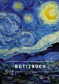 Picture of Notizbuch klein A5 Blanko - Notizheft 44 Seiten 90g/m² - Softcover Vincent van Gogh "Sternennacht" - FSC Papier