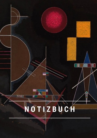 Picture of Notizbuch klein A5 Blanko - Notizheft 44 Seiten 90g/m² - Softcover Wassily Kandinsky "Leicht im Schwer" - FSC Papier