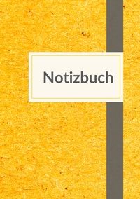 Picture of Notizbuch A5 liniert - 100 Seiten 90g/m² - Soft Cover gelb meliert - FSC Papier