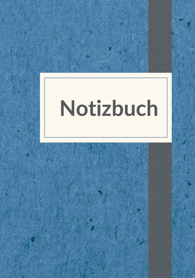Picture of Notizbuch A5 liniert - 100 Seiten 90g/m² - Soft Cover blau meliert - FSC Papier