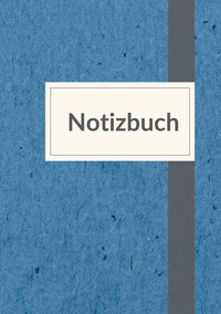 Picture of Notizbuch A5 liniert - 100 Seiten 90g/m² - Soft Cover blau meliert - FSC Papier