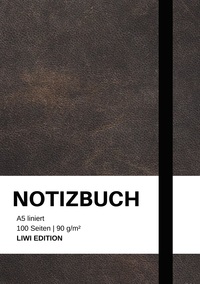 Picture of Notizbuch A5 liniert - 100 Seiten 90g/m² - Soft Cover schwarz - FSC Papier