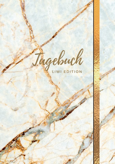 Picture of Tagebuch - A5 liniert - 100 Seiten 90g/m² - Soft Cover Motiv Marmor weiß - FSC Papier