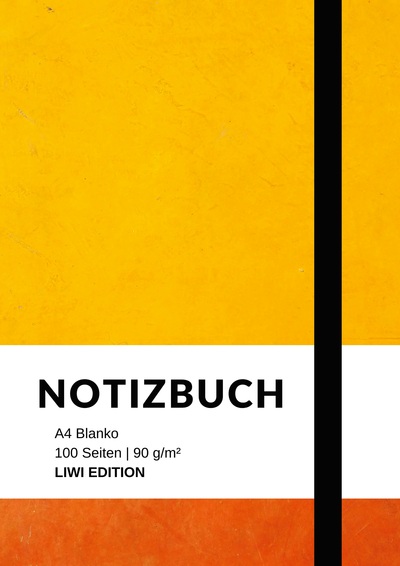 Picture of Notizbuch A4 blanko - 100 Seiten 90g/m² - Soft Cover - FSC Papier