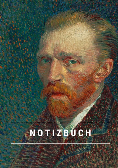 Picture of Notizbuch klein A5 Blanko - Notizheft 44 Seiten 90g/m² - Softcover Vincent van Gogh "Selbstporträt 1887" - FSC Papier