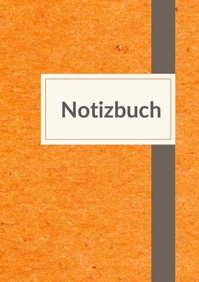 Picture of Notizbuch A5 liniert - 100 Seiten 90g/m² - Soft Cover orange meliert - FSC Papier
