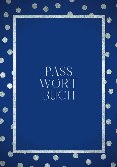 Picture of Passwort Buch - A5 - Notizbuch für Passwörter - zweispaltiger Organizer - 100 Seiten - FSC Papier