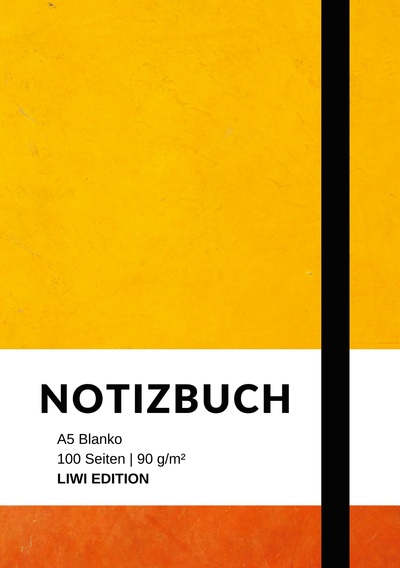Picture of Notizbuch A5 blanko - 100 Seiten 90g/m² - Soft Cover - FSC Papier
