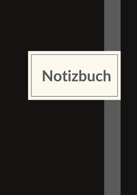 Picture of Notizbuch für die Arbeit - A5 liniert - 100 Seiten 90g/m² - Soft Cover schwarz schlicht - FSC Papier