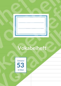 Image de Vokabelheft A5 liniert - Lineatur 53 - 2 Spalten - 32 Blatt - FSC Papier