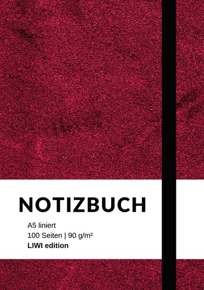 Picture of Notizbuch A5 liniert - 100 Seiten 90g/m² - Soft Cover violett - FSC Papier