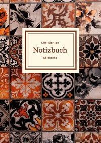 Picture of Notizbuch schön gestaltet mit Leseband - A5 Hardcover blanko - 100 Seiten 90g/m² - floral indisch - FSC Papier