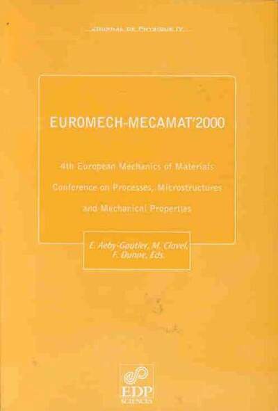 Picture of EUROMECH-MECAMAT 2000 - 4TH EUROPEAN MECHANICS OF MATERIAL