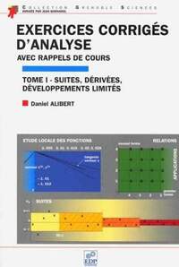 Picture of EXERCICES CORRIGES D'ANALYSE Tome I : Suites,derivees