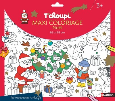 Image de T'choupi maxi coloriage Noël