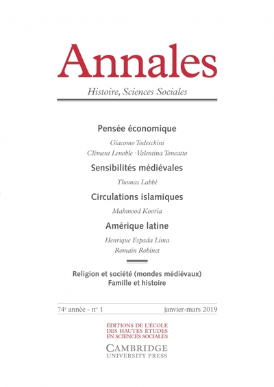 Image de Annales. Histoire Sciences Sociales, n° 1-2019