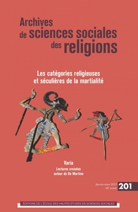 Picture of Archives des sciences sociales des religions, n° 201