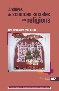 Picture of Archives des sciences sociales des religions, n° 187 - Des t
