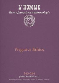 Picture of L'Homme n° 243-244 - Negative Ethics