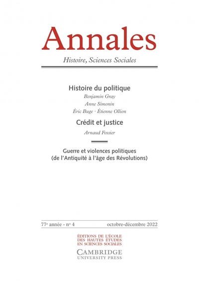 Picture of Annales. Histoire Sciences Sociales, n° 4/2022