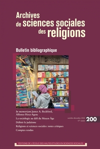 Image de Archives des sciences sociales des religions, n°200