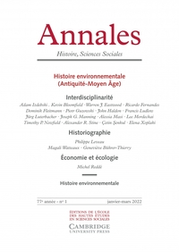 Image de Annales. Histoire Sciences Sociales, n° 1/2022