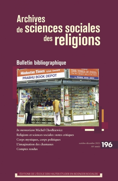 Picture of Archives de sciences sociales des religions n°196 - Bulletin