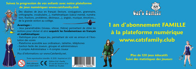Image de Carte Abonnement Famille 1 an à la plateforme numérique www.catsfamily.club